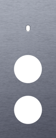 Plaque trpl v60 pr commut smpl + 2 prises,niko toggle alu blue grey brushed Niko Toggle