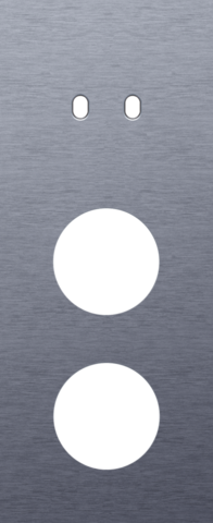 Plaque trpl v60 pr commut dbl + 2 prises,niko toggle alu blue grey brushed Niko Toggle