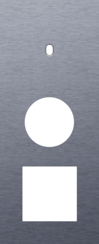 Plaque trpl v60 pr commut smpl + prise,niko toggle alu blue grey brushed Niko Toggle