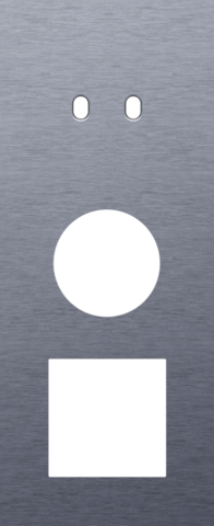 Plaque trpl v60 pr commut dbl + prise,niko toggle alu blue grey brushed Niko Toggle