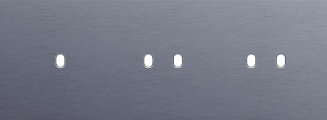 Plaque trpl h71 pr commut smpl + 2 commut dbl,niko toggle alu blue grey brushed Niko Toggle