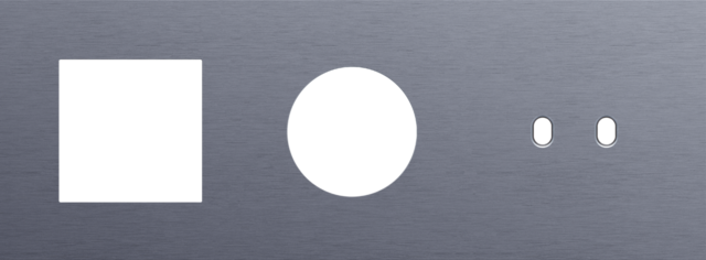 Plaque trpl h71 pr fct + prise + commut dbl,niko toggle alu blue grey brushed Niko Toggle