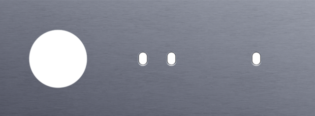 Plaque trpl h71 pr prise + commut dbl + commut smpl,niko toggle alu blue grey brushed Niko Toggle