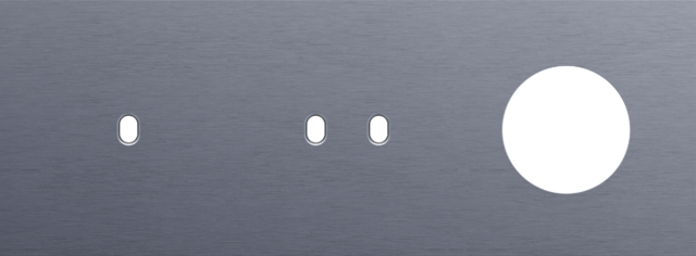 Plaque trpl h71 pr commut smpl + commut dbl + prise,niko toggle alu blue grey brushed Niko Toggle