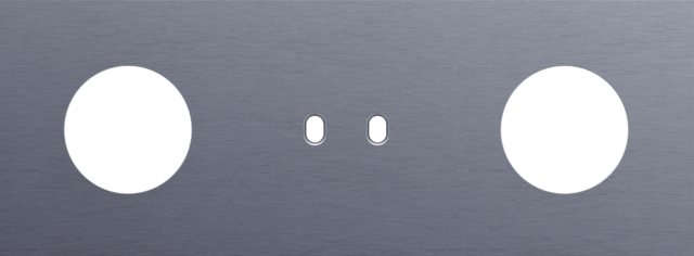 Plaque trpl h71 pr prise + commut dbl + prise,niko toggle alu blue grey brushed Niko Toggle