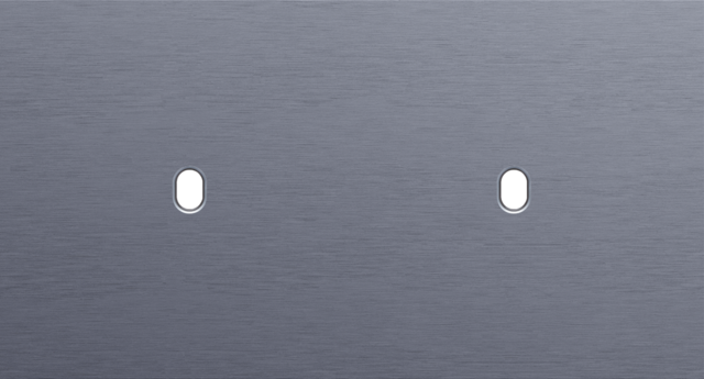 Plaque dbl h71 pr 2 commut smpl,niko toggle alu blue grey brushed Niko Toggle