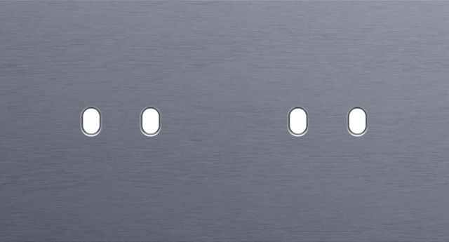 Plaque dbl h71pr 2 commut dbl ,niko toggle niko toggle alu blue grey brushed Niko Toggle