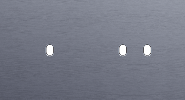 Plaque dbl h71 pr 1 commut smpl + 1 commut dbl,niko toggle alu blue grey brushed Niko Toggle