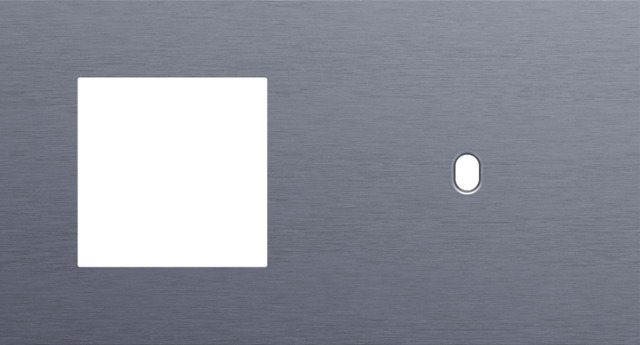 Plaque dbl h71 pr commut smpl + fct,niko toggle alu blue grey brushed Niko Toggle