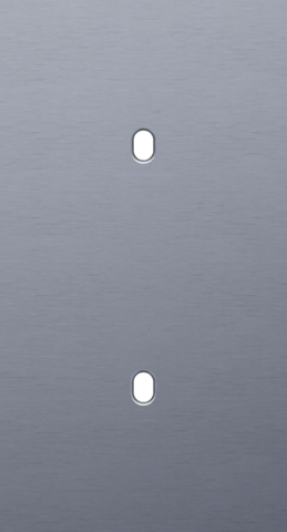 Plaque dbl v71 pr 2 commut smpl,niko toggle alu blue grey brushed Niko Toggle