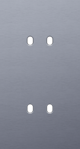 Plaque dbl v71pr 2 commut dbl ,niko toggle niko toggle alu blue grey brushed Niko Toggle