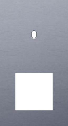 Plaque dbl v71 pr commut smpl + fct,niko toggle alu blue grey brushed Niko Toggle