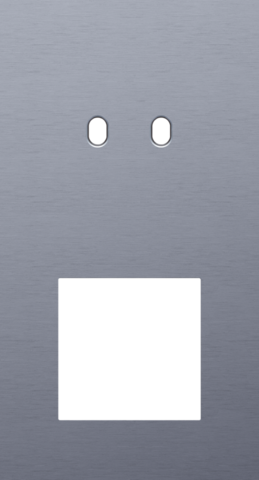 Plaque dbl v71 pr commut dbl + fct,niko toggle alu blue grey brushed Niko Toggle