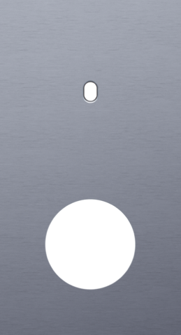 Plaque dbl v71 pr 1 commut smpl + 1 prise,niko toggle alu blue grey brushed Niko Toggle