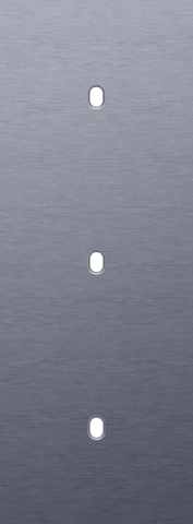 Plaque triple v71 pr 3 commut smpl,niko toggle alu blue grey brushed Niko Toggle