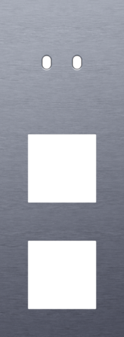 Plaque trpl v71 pr commut dbl + fct,niko toggle alu blue grey brushed Niko Toggle