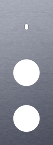 Plaque trpl v71 pr commut smpl + 2 prises,niko toggle alu blue grey brushed Niko Toggle