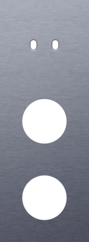 Plaque trpl v71 pr commut dbl + 2 prises,niko toggle alu blue grey brushed Niko Toggle