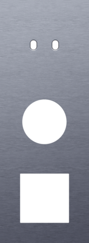 Plaque trpl v71 pr commut dbl + prise,niko toggle alu blue grey brushed Niko Toggle