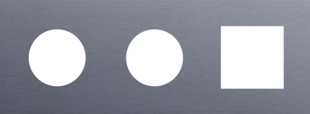 Plaque trpl h71 pr 2 prises + fct,niko r&t alu blue grey brushed