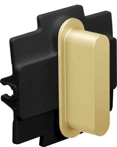 Niko rocker pour des fonctions d'interrupteur simple alu gold brushed Niko Rocker