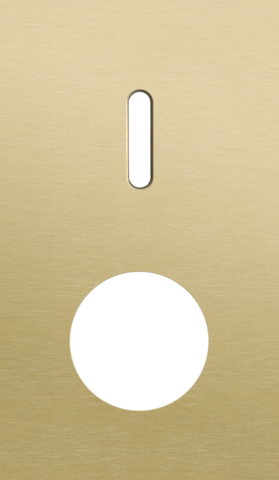 Plaque dbl v60 pr commut smpl + prise,niko rocker alu gold brushed Niko Rocker