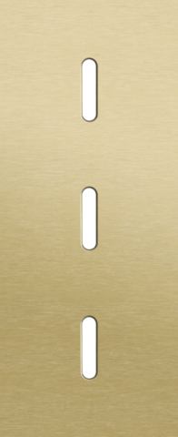 Plaque triple v60 pr 3 commut smpl,niko rocker alu gold brushed Niko Rocker