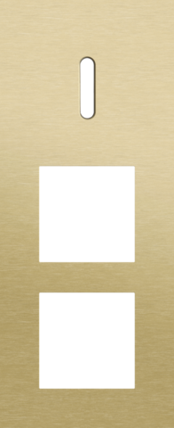 Plaque trpl v60 pr commut smpl + 2 fct,niko rocker alu gold brushed Niko Rocker