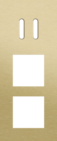 Plaque trpl v60 pr commut dbl + 2 fct,niko rocker alu gold brushed Niko Rocker