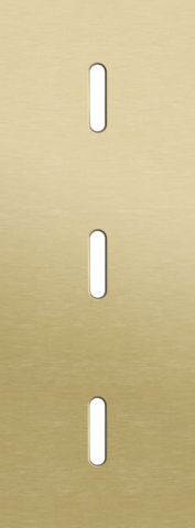 Plaque triple v71 pr 3 commut smpl,niko rocker alu gold brushed Niko Rocker