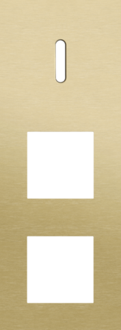 Plaque trpl v71 pr commut smpl + 2 fct,niko rocker alu gold brushed Niko Rocker