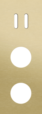 Plaque trpl v71 pr commut dbl + 2 prises,niko rocker alu gold brushed Niko Rocker