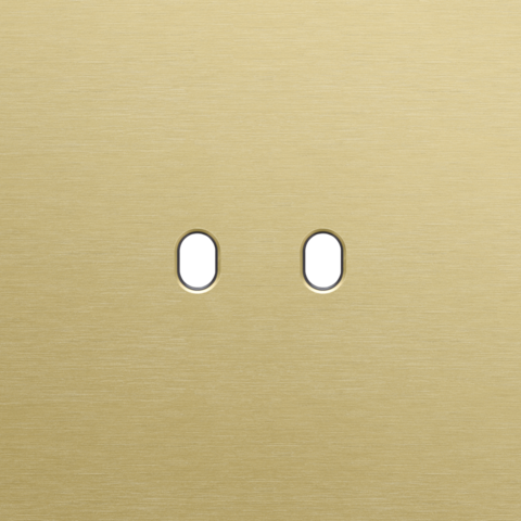 Plaque smpl pr 1 commut dbl,niko toggle alu gold brushed Niko Toggle