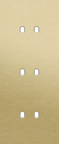 Plaque triple v60 pr 3 commut dbl,niko toggle alu gold brushed Niko Toggle