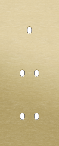 Plaque trpl v60 pr commut smpl + 2 commut dbl,niko toggle alu gold brushed Niko Toggle