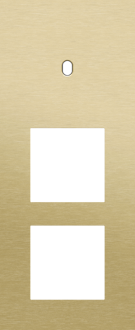 Plaque trpl v60 pr commut smpl + fct,niko toggle alu gold brushed Niko Toggle