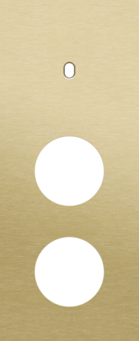 Plaque trpl v60 pr commut smpl + 2 prises,niko toggle alu gold brushed Niko Toggle