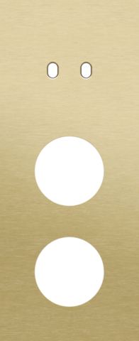 Plaque trpl v60 pr commut dbl + 2 prises,niko toggle alu gold brushed Niko Toggle