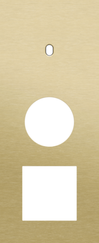 Plaque trpl v60 pr commut smpl + prise,niko toggle alu gold brushed Niko Toggle