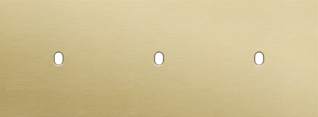 Plaque trpl h71 pr 3 commut smpl,niko toggle alu gold brushed Niko Toggle