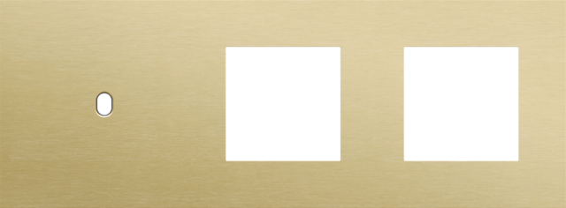 Plaque trpl h71 pr commut smpl + fct,niko toggle alu gold brushed Niko Toggle