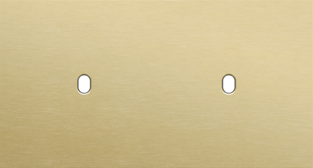 Plaque dbl h71 pr 2 commut smpl,niko toggle alu gold brushed Niko Toggle