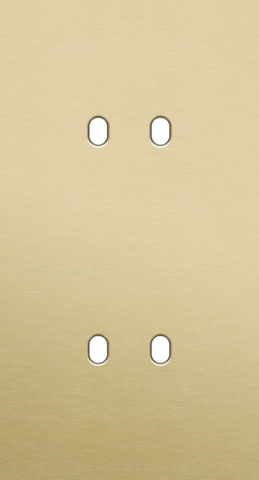 Plaque dbl v71pr 2 commut dbl ,niko toggle niko toggle alu gold brushed Niko Toggle