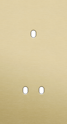 Plaque dbl v71 pr 1 commut smpl + 1 commut dbl,niko toggle alu gold brushed Niko Toggle