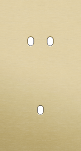 Plaque dbl v71 pr 1 commut dbl + 1 commut smpl,niko toggle alu gold brushed Niko Toggle