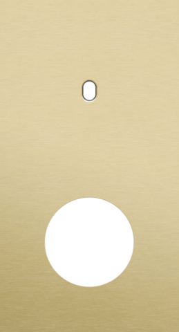 Plaque dbl v71 pr 1 commut smpl + 1 prise,niko toggle alu gold brushed Niko Toggle