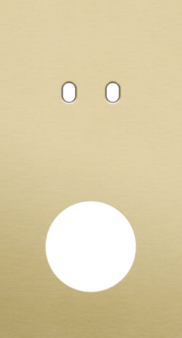 Plaque dbl v71 pr 1 commut dbl + 1 prise,niko toggle alu gold brushed Niko Toggle