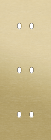 Plaque triple v71 pr 3 commut dbl,niko toggle alu gold brushed Niko Toggle