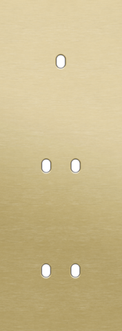 Plaque trpl v71 pr commut smpl + 2 commut dbl,niko toggle alu gold brushed Niko Toggle