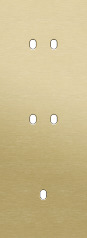 Plaque trpl v71 pr 2 commut dbl + commut smpl,niko toggle alu gold brushed Niko Toggle